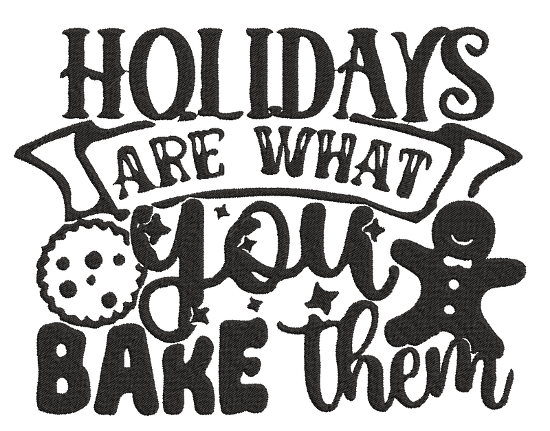 Christmas Baking Quotes - Designs pack : Embroidery Design - FineryEmbroidery