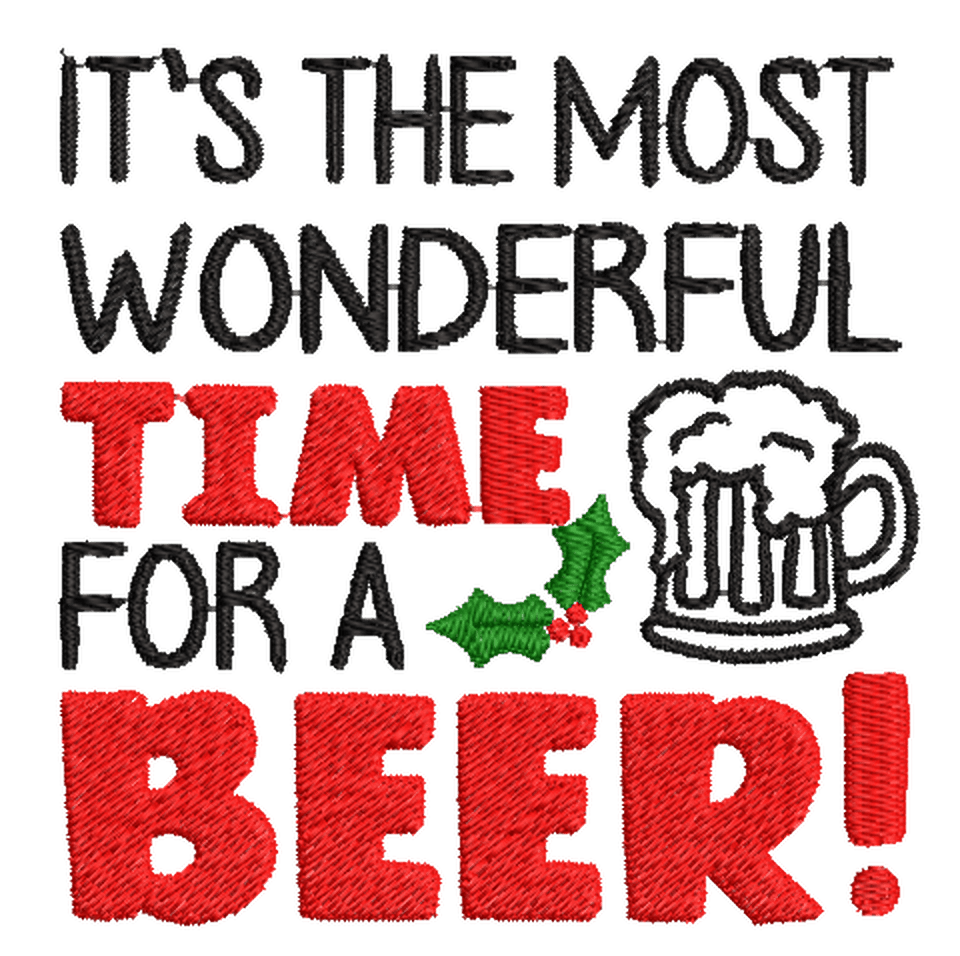 Christmas Drinking Quotes - Designs pack : Embroidery Design - FineryEmbroidery