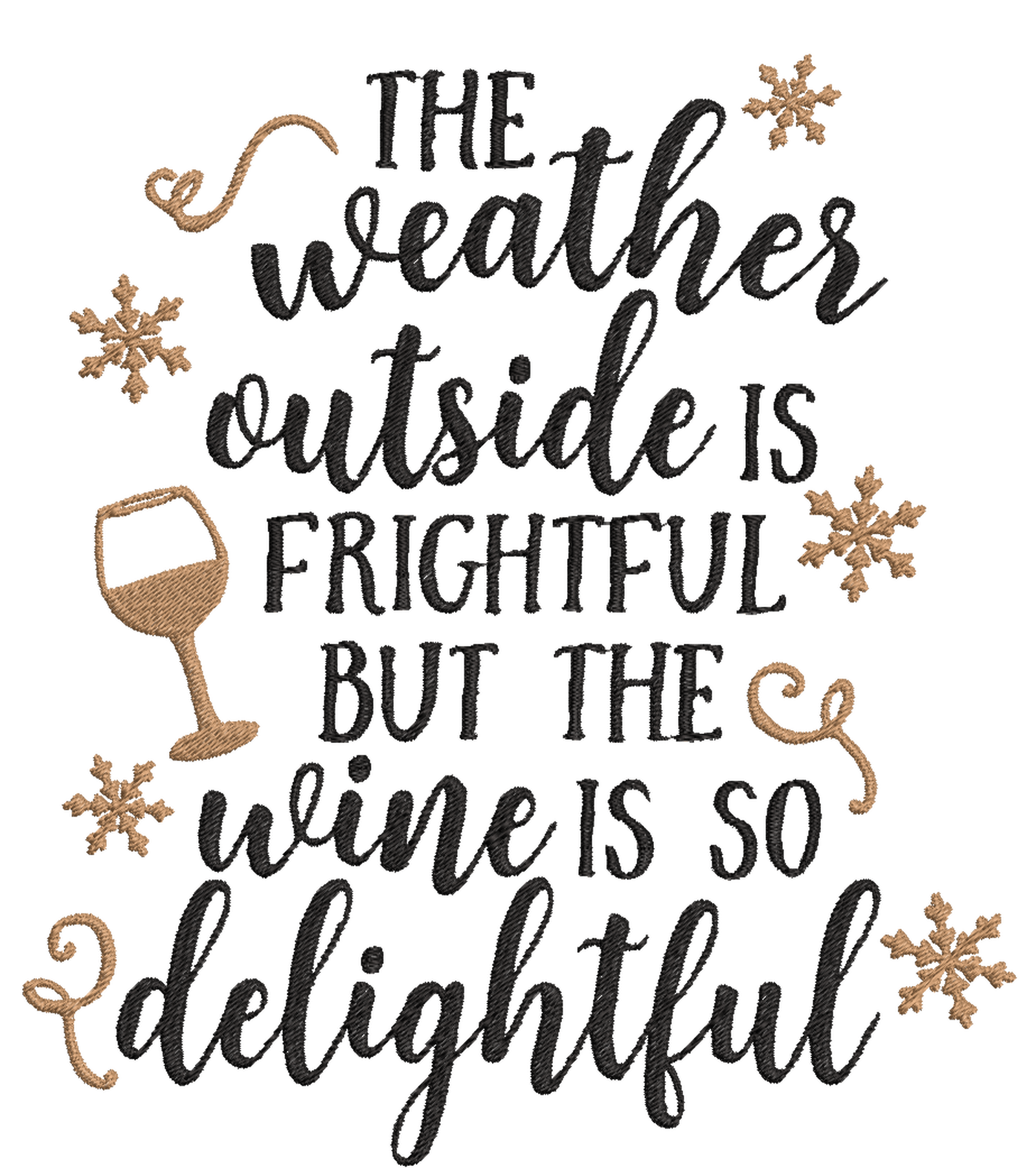 Christmas Drinking Quotes - Designs pack : Embroidery Design - FineryEmbroidery