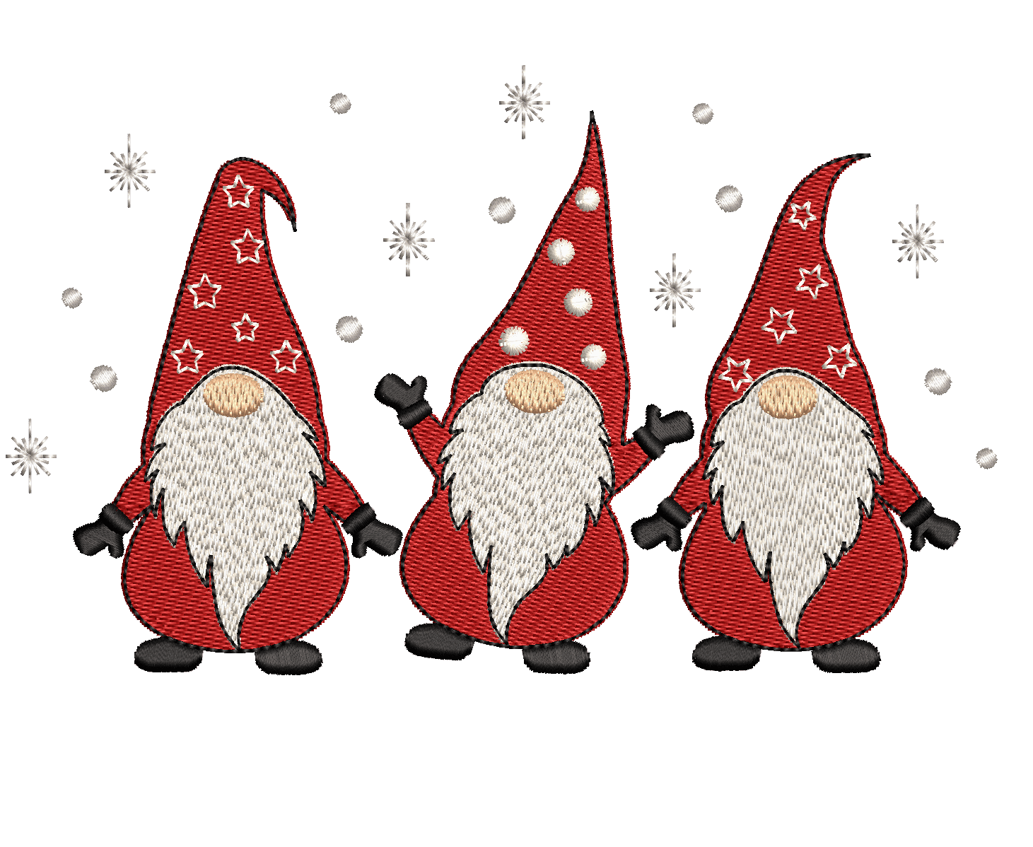 Christmas Gnome 10 - Designs Pack : Embroidery Design - FineryEmbroidery