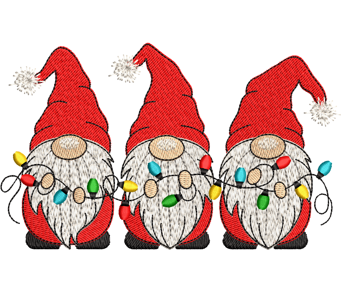 Christmas Gnome 10 - Designs Pack : Embroidery Design - FineryEmbroidery