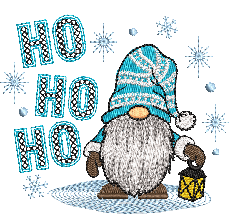 Christmas Gnome 2: Embroidery Design - FineryEmbroidery