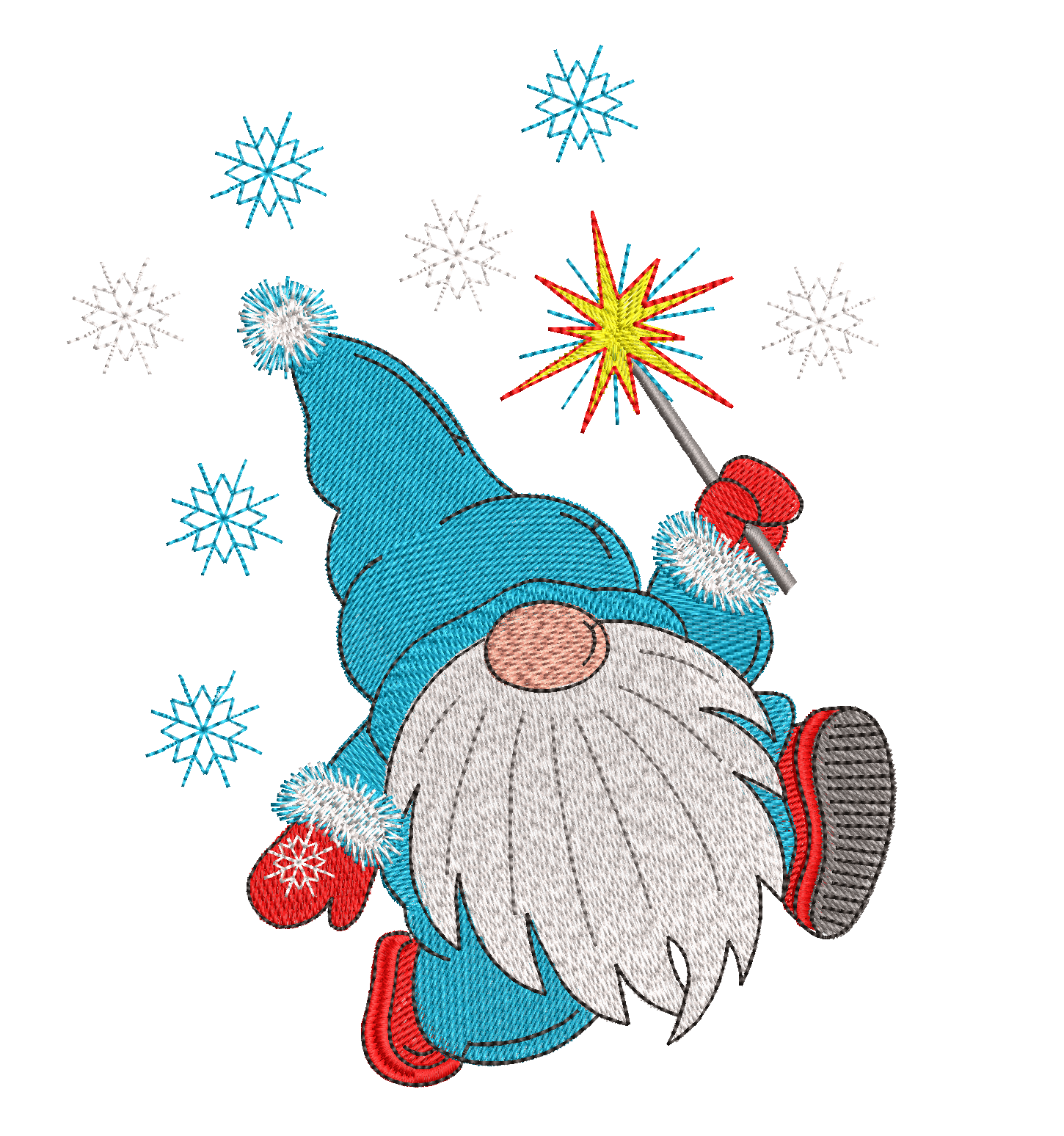 Christmas Gnome 7: Embroidery Design - FineryEmbroidery