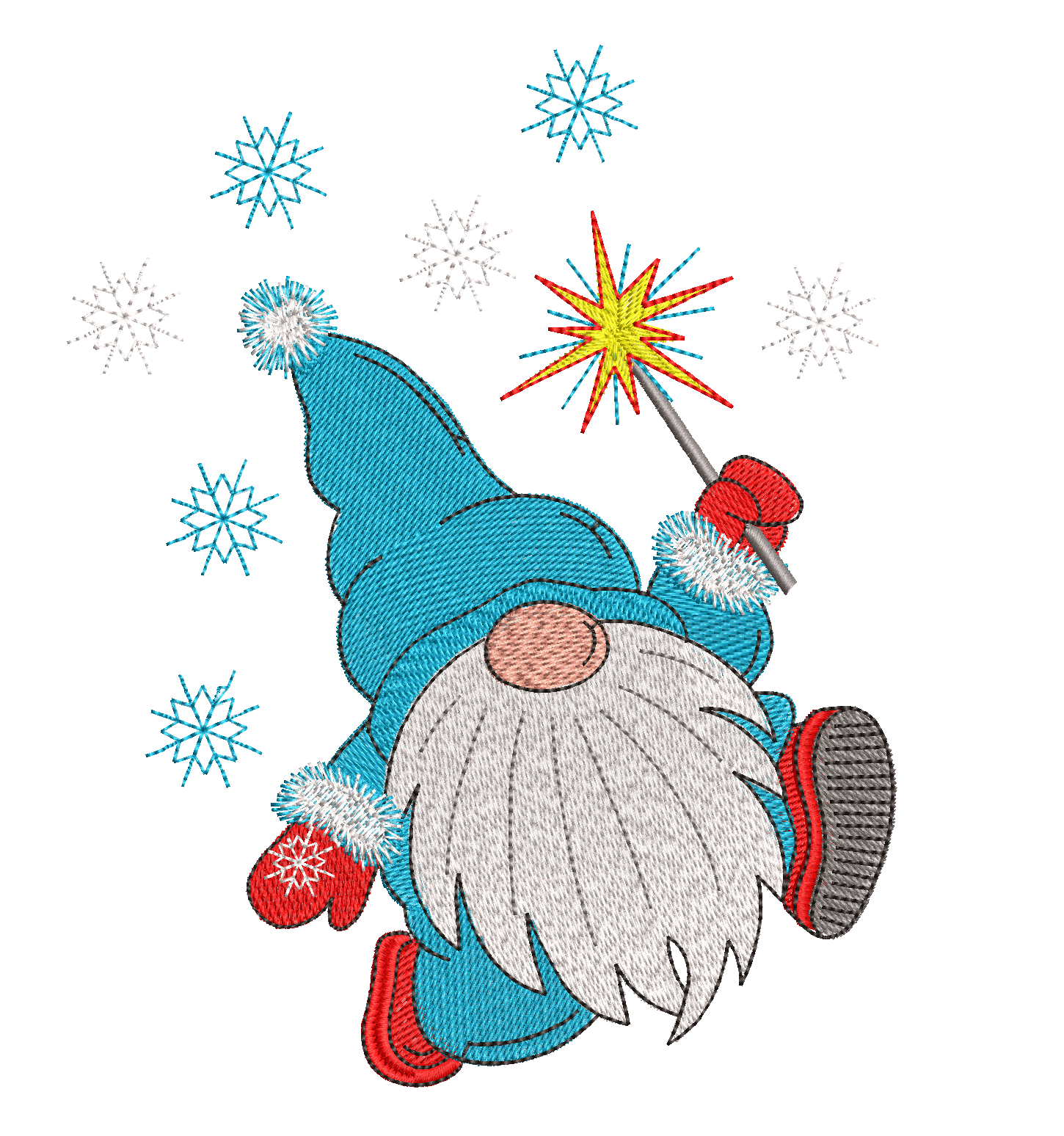 Christmas Gnome 7: Embroidery Design - FineryEmbroidery