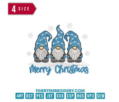 Christmas Gnome 8: Embroidery Design - FineryEmbroidery
