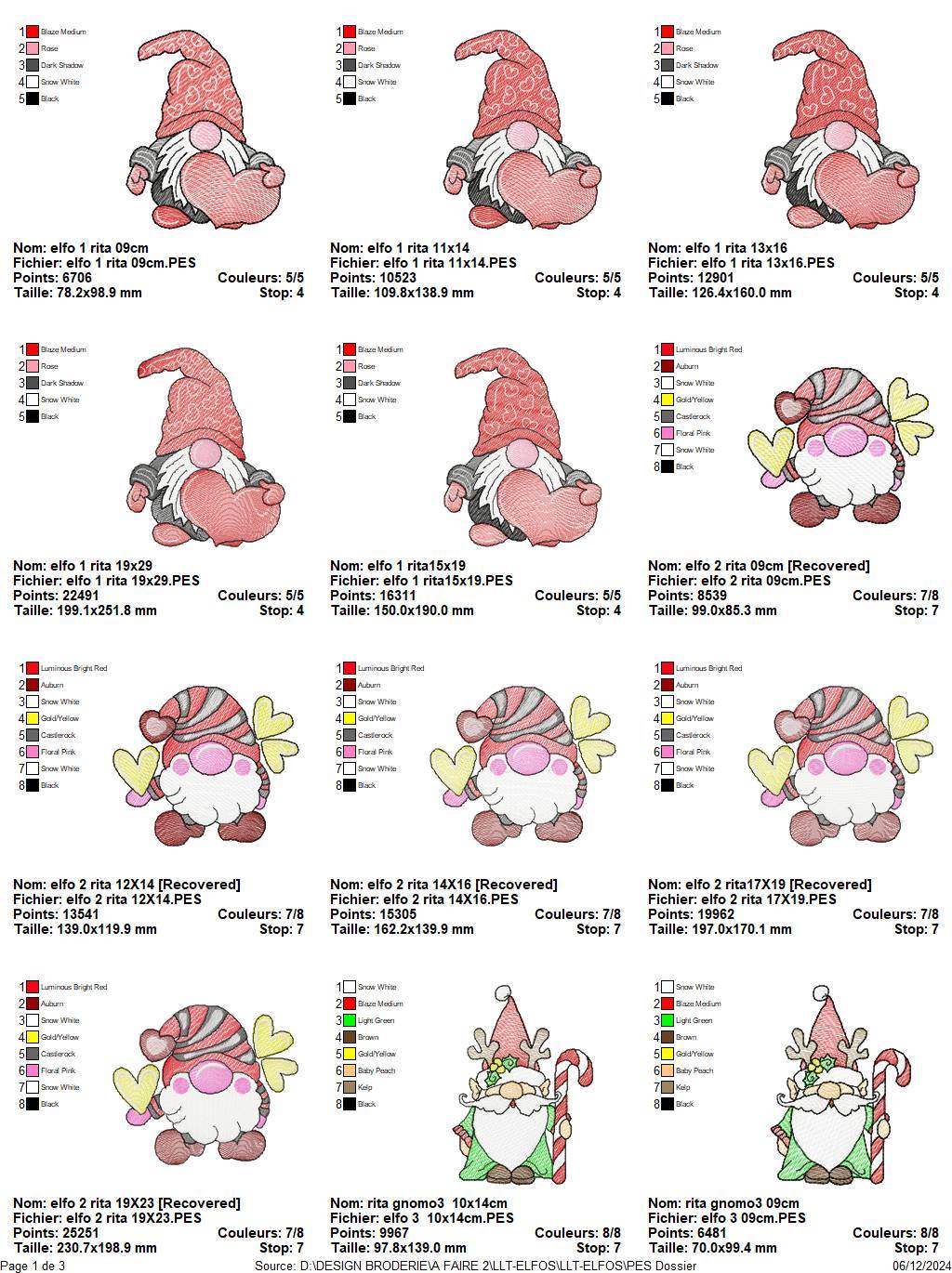 Christmas Gnome Embroidery Design Pack – Festive Holiday Collection - FineryEmbroidery