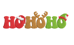 Christmas HoHoHo : Embroidery Design - FineryEmbroidery