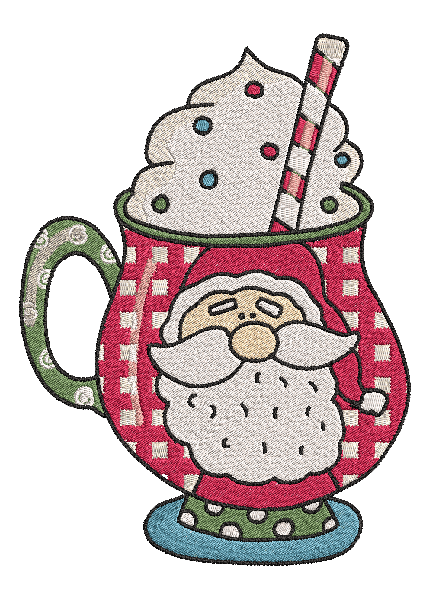 Christmas Mugs - Designs Pack : Embroidery Design - FineryEmbroidery