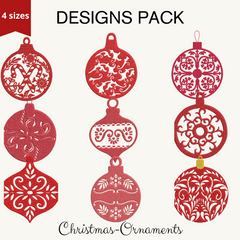 Christmas Ornaments - Designs Pack : Embroidery Design - FineryEmbroidery