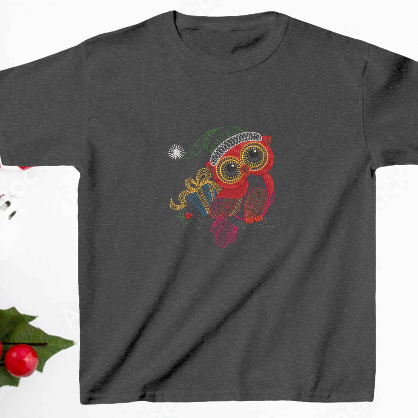 Christmas Owl Embroidery Design Pack – 11 Festive Owl Designs in 2 Sizes - FineryEmbroidery