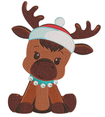 Christmas Reindeer: Embroidery Design - FineryEmbroidery