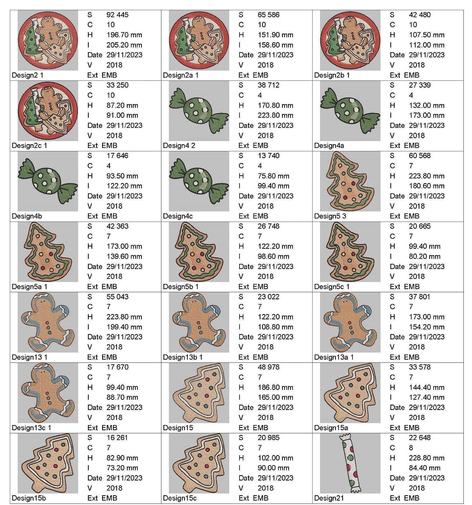 Christmas Treats - Designs Pack : Embroidery Design - FineryEmbroidery