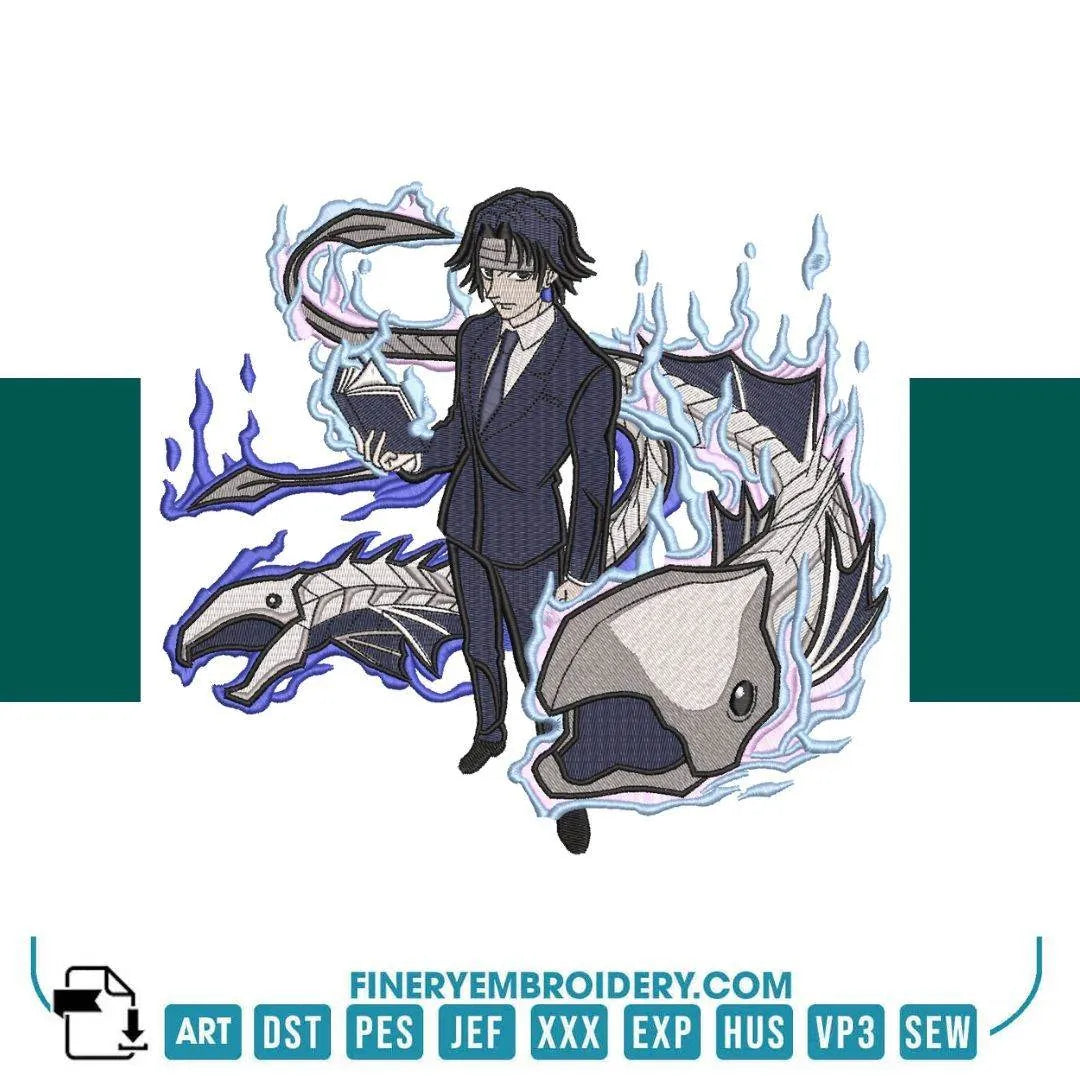 Chrollo Lucilfer  - Anime - Embroidery Design - FineryEmbroidery