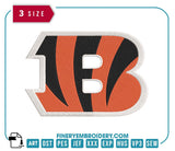 Cincinnati Bengals Embroidery Design 1 - FineryEmbroidery