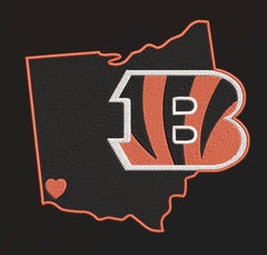 Cincinnati Bengals Embroidery Design 2 - FineryEmbroidery