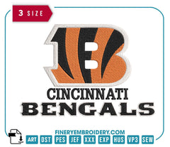 Cincinnati Bengals Embroidery Design 5 - FineryEmbroidery