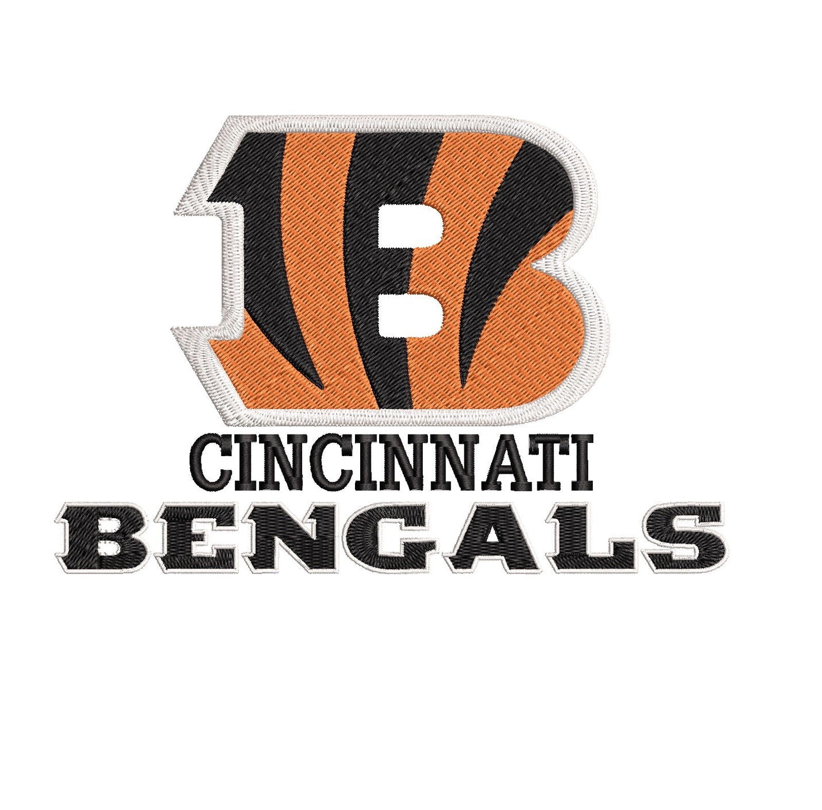 Cincinnati Bengals Embroidery Design 5 - FineryEmbroidery