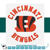 Cincinnati Bengals Embroidery Design 6 - FineryEmbroidery