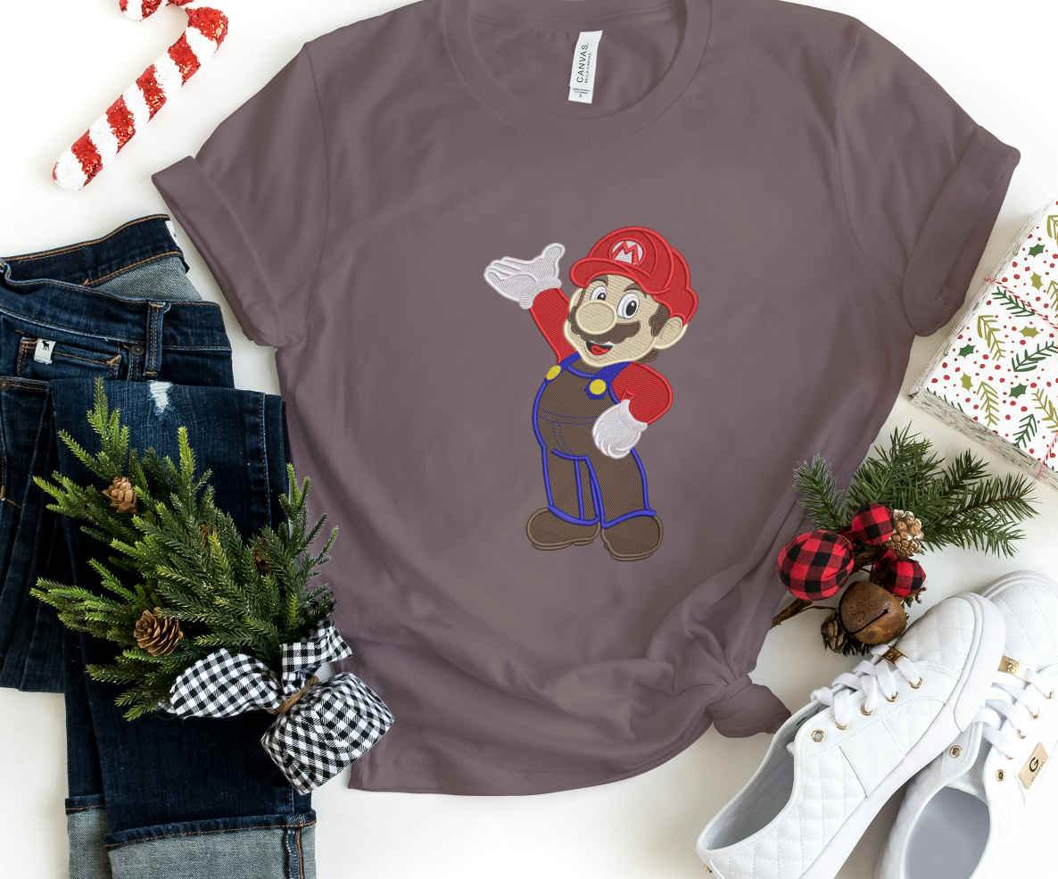 Classic Super Mario Embroidery Design Pack | Applique & Rippled Styles with Multiple Sizes - FineryEmbroidery