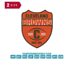 Cleveland Browns 9 : Embroidery Design - FineryEmbroidery