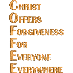 Coffee-Lover-Christ - Embroidery Design - FineryEmbroidery