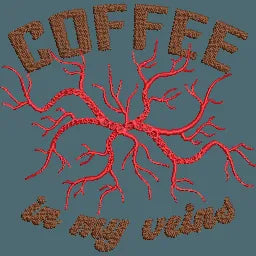 Coffee-in-My-Veins - Embroidery Design - FineryEmbroidery