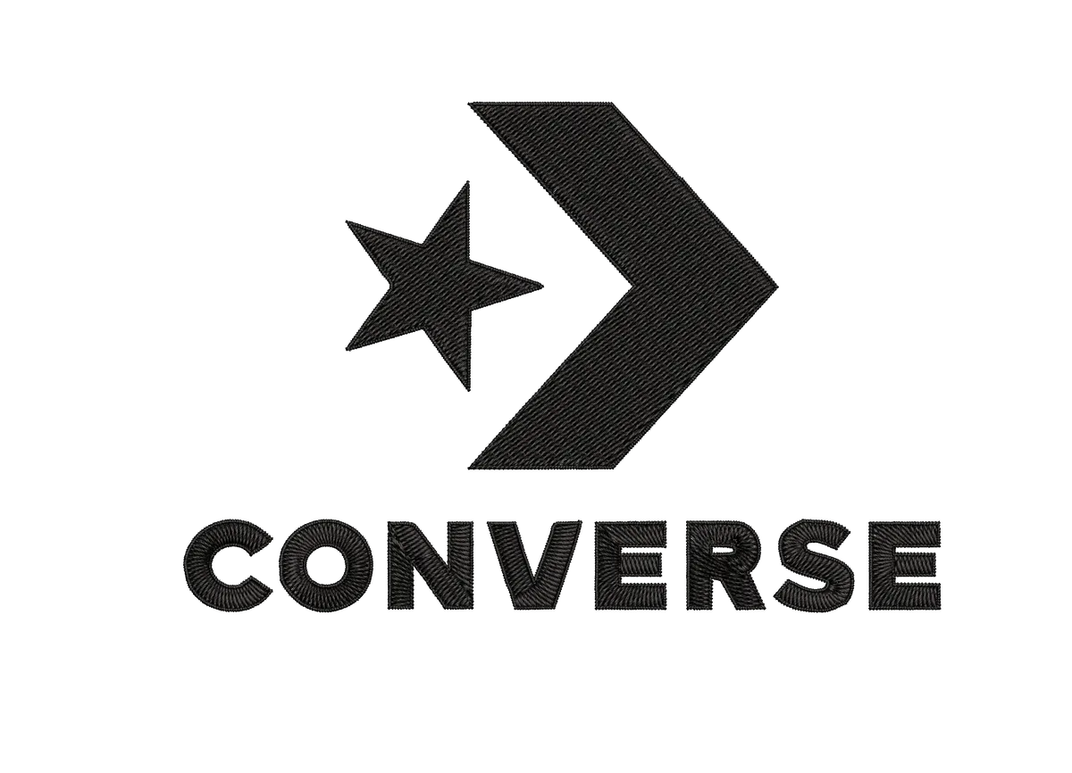 Converse Arrow Embroidery Design - FineryEmbroidery