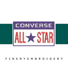 Converse Embroidery Design - FineryEmbroidery