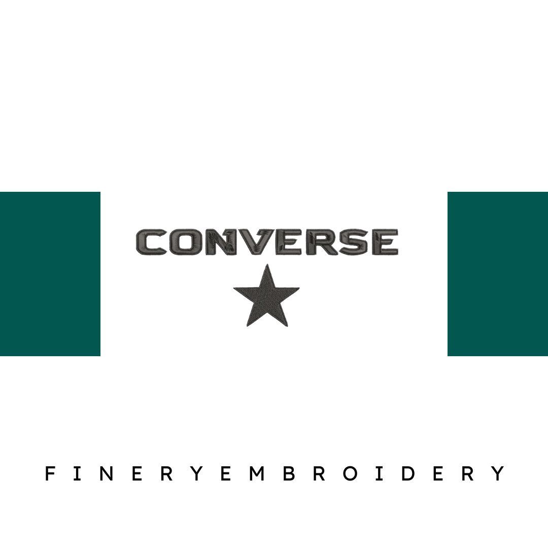 Converse Only Embroidery Design - FineryEmbroidery