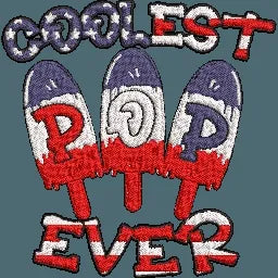 Coolest-Pop-Ever-USA-Flag - Embroidery Design - FineryEmbroidery