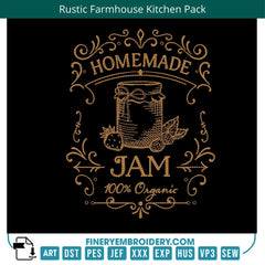 Rustic Farmhouse Kitchen Quotes Embroidery Pack