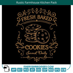 Rustic Farmhouse Kitchen Quotes Embroidery Pack