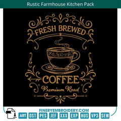 Rustic Farmhouse Kitchen Quotes Embroidery Pack