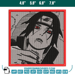 Itachi Embroidery Design