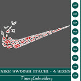 Nike Swoosh Itachi Embroidery Design – 4 Sizes