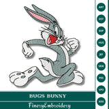 Bugs Bunny Embroidery Design – High-Quality Cartoon