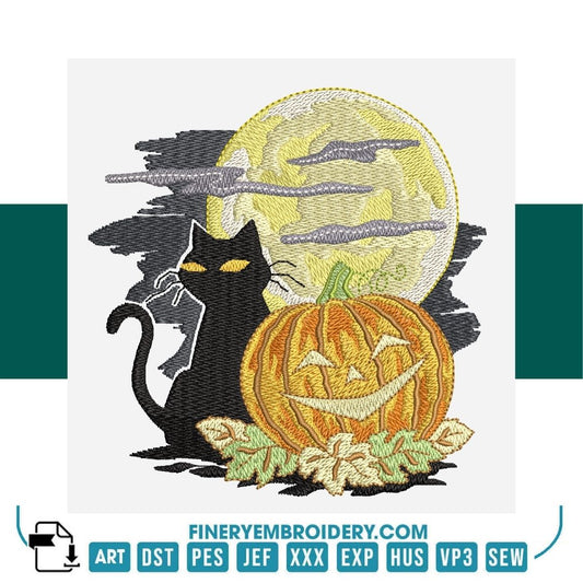 Spooky Pumpkin Halloween Embroidery Pack