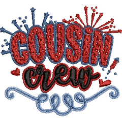 Cousin-Crew - Embroidery Design - FineryEmbroidery