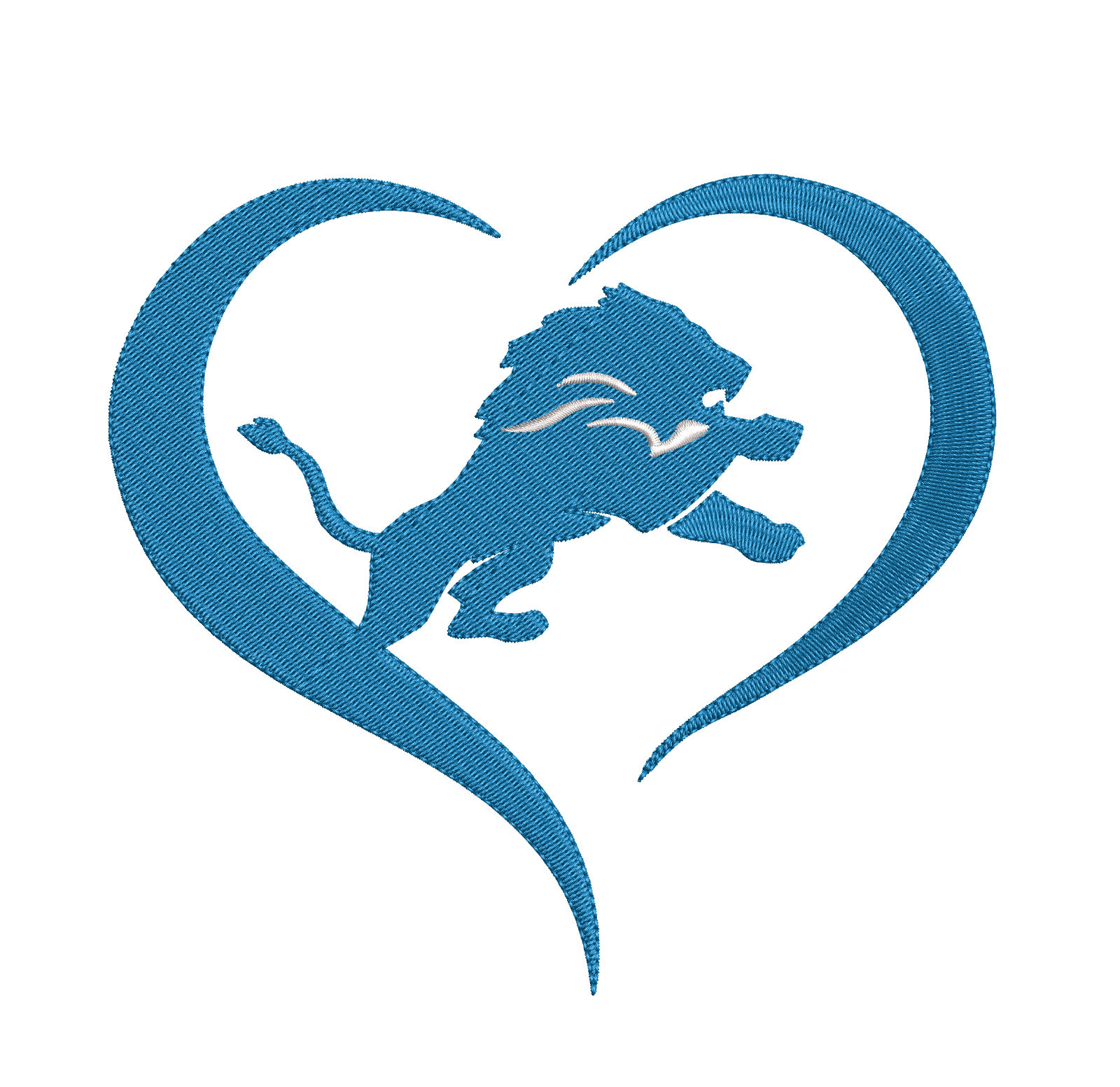 DETROIT LIONS - Pack of 6 Designs - Embroidery Design - FineryEmbroidery