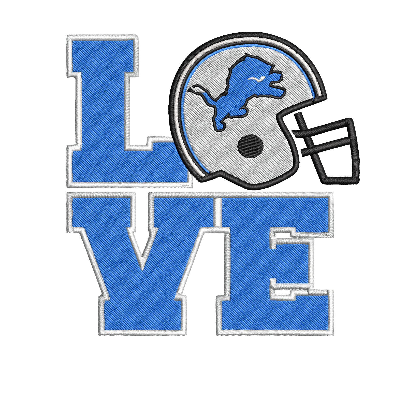 DETROIT LIONS - Pack of 6 Designs - Embroidery Design - FineryEmbroidery