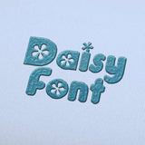 Daisy Embroidery alphabet Font Set - FineryEmbroidery