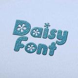 Daisy Embroidery alphabet Font Set