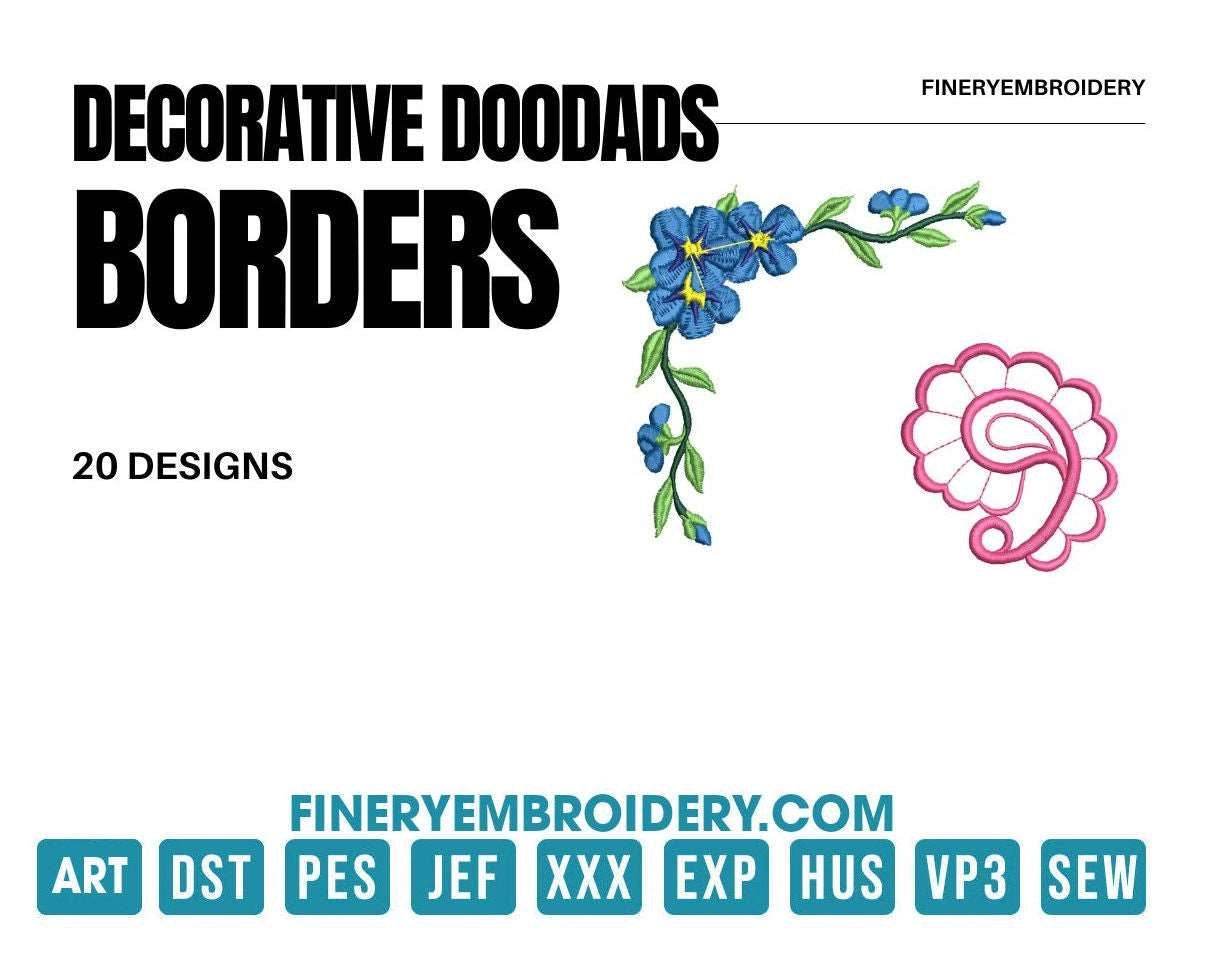 Decorative doodads: Embroidery Design Pack - FineryEmbroidery
