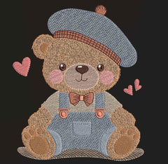 Delightful Teddy Bear  - Embroidery Designs - FineryEmbroidery