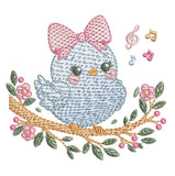 Delightful bird– 7 Sizes - FineryEmbroidery