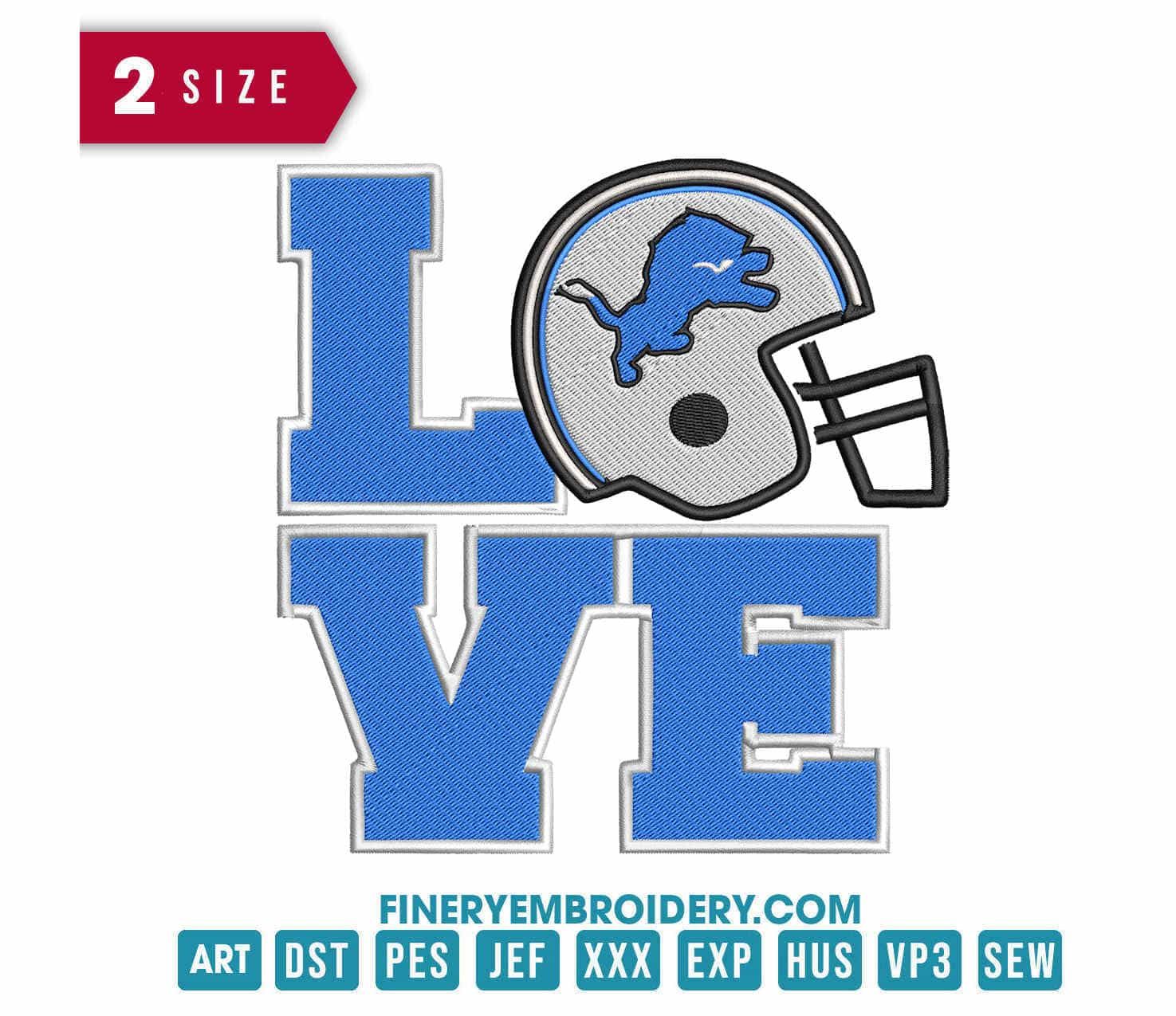 Detroit Lions 10 : Embroidery Design - FineryEmbroidery