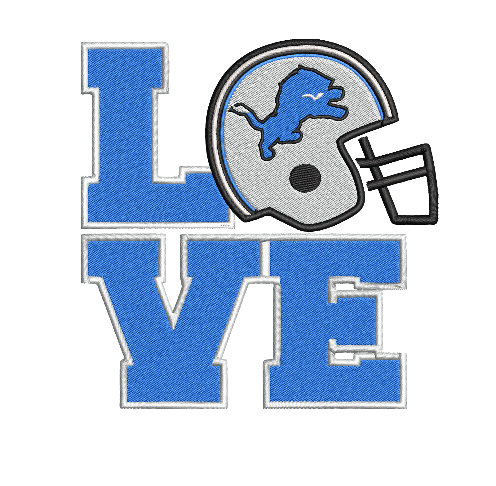 Detroit Lions 10 : Embroidery Design - FineryEmbroidery