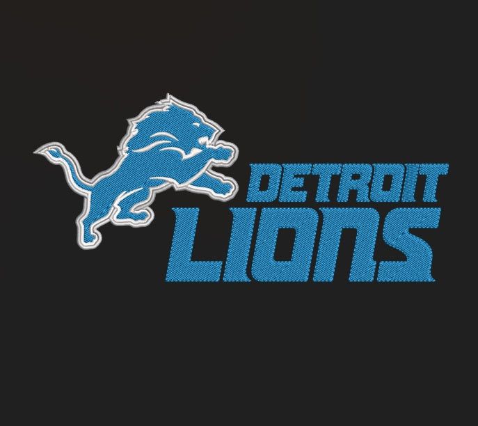 Detroit Lions 2 : Embroidery Design - FineryEmbroidery