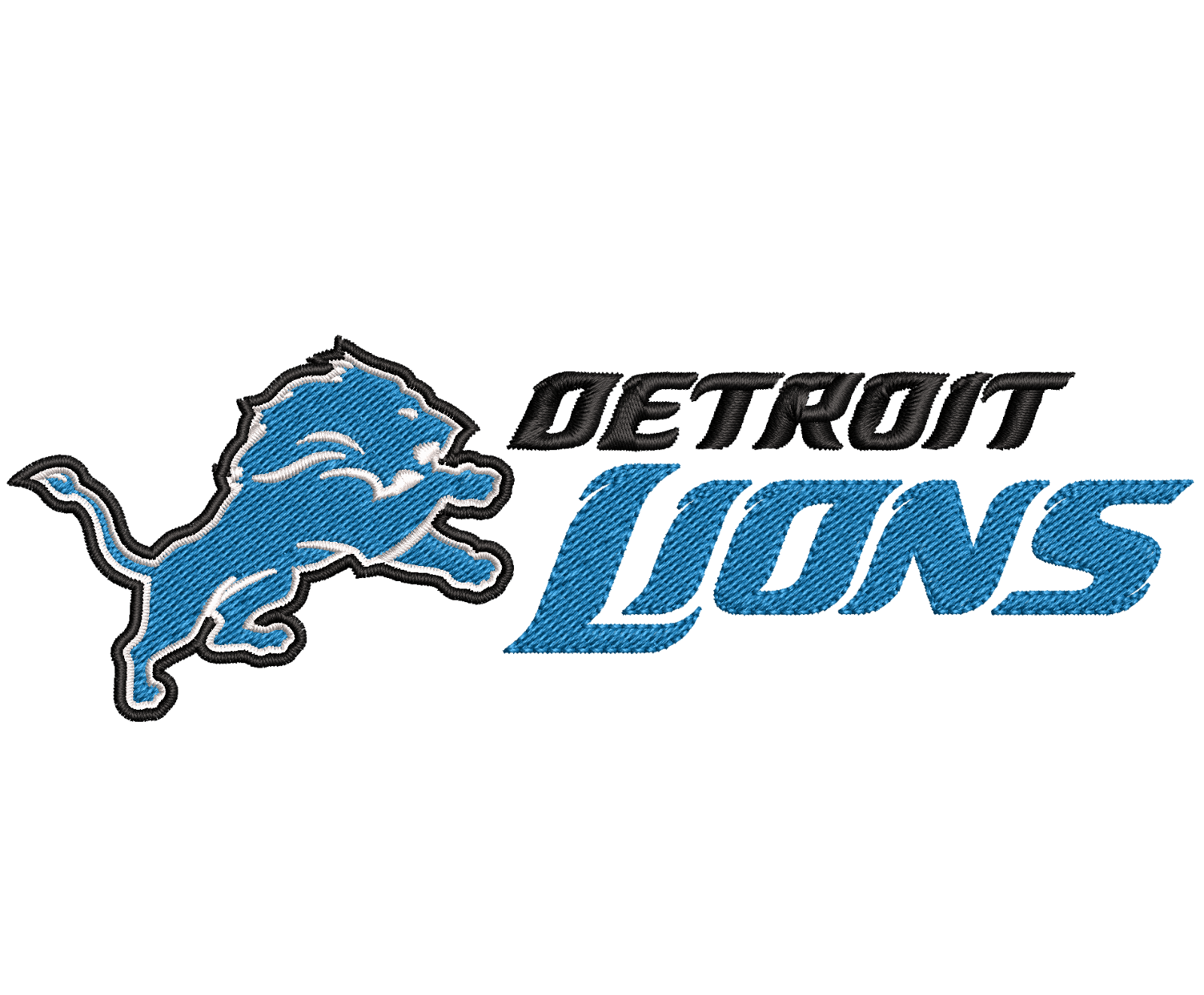 Detroit Lions 3 : Embroidery Design - FineryEmbroidery