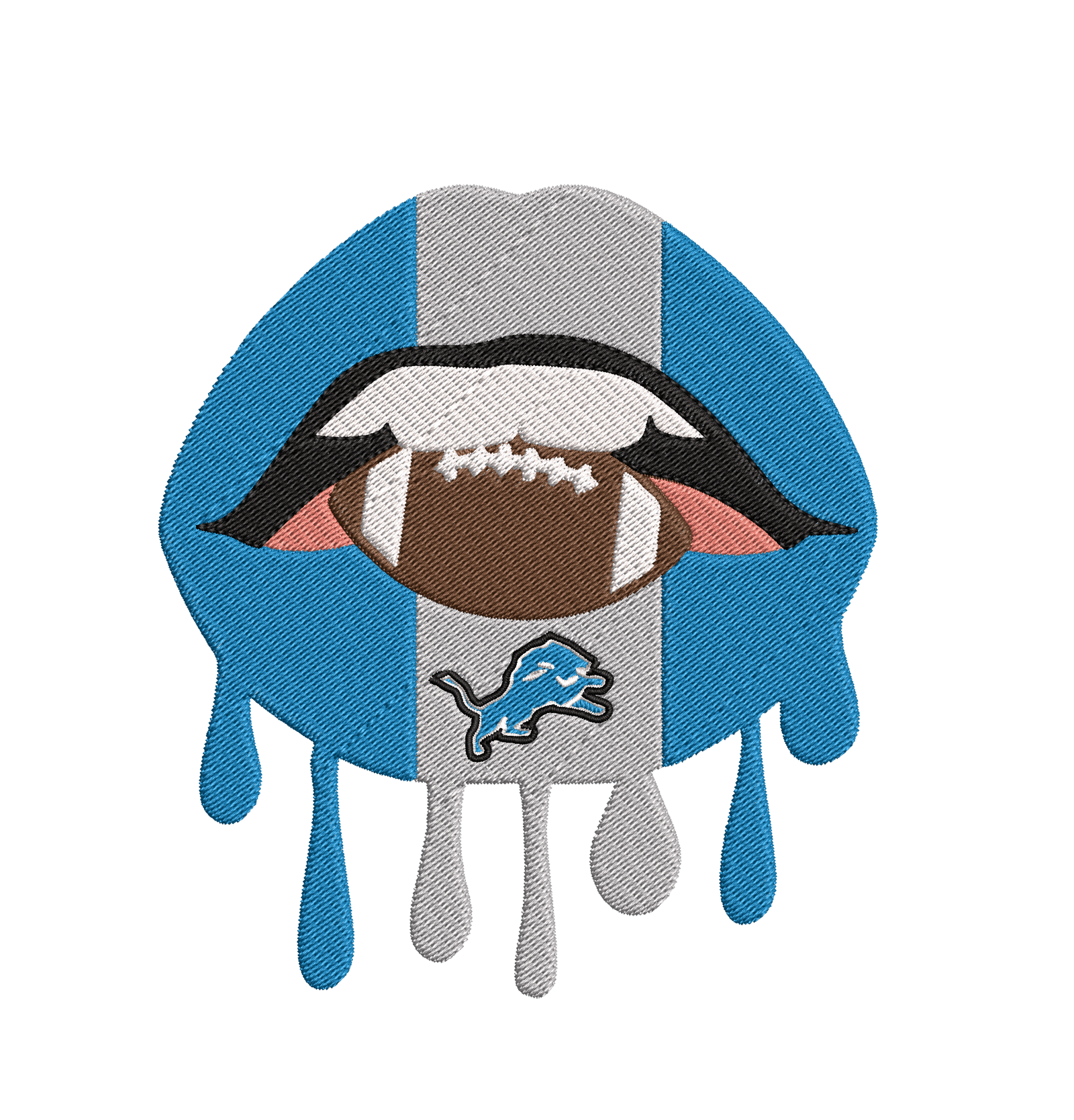 Detroit Lions 6 : Embroidery Design - FineryEmbroidery